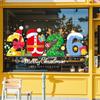 PVC Christmas Window Stickers Santa Claus Designs Snow Designs Christmas Window Decals Electrostatic Stickers Martian Designs