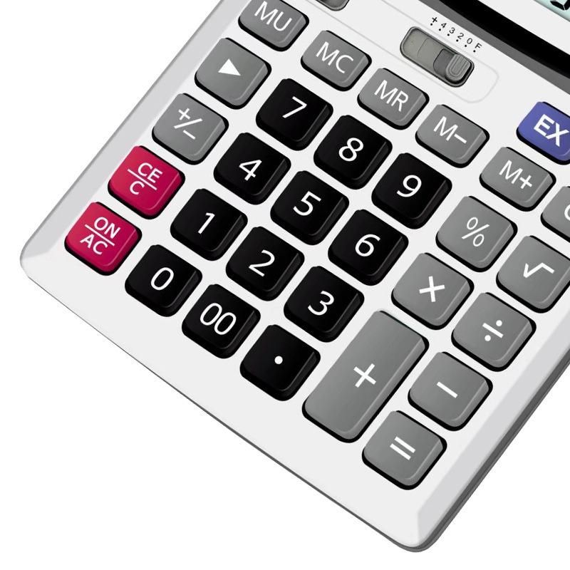 Solar-Powered 12-Digit Desktop Financial Calculator