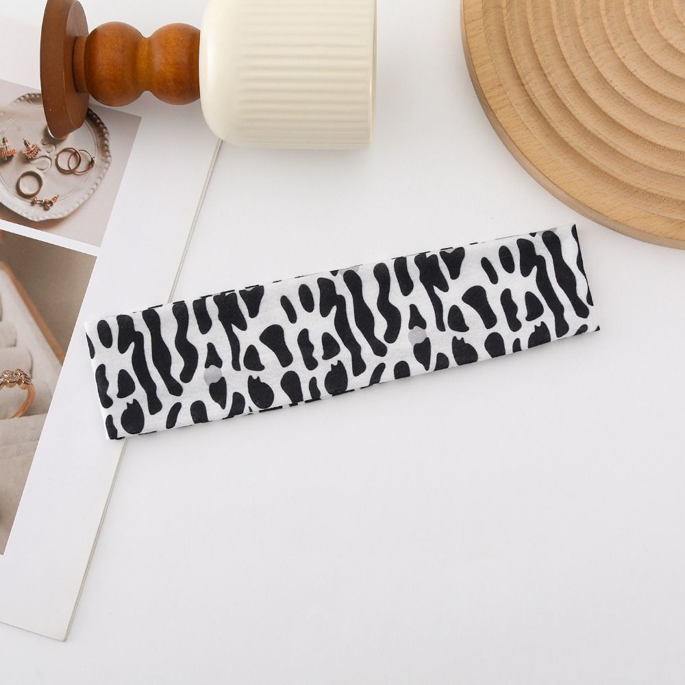 Leopard Print Makeup Headband Elastic Sport Hairband Fashion Women's Hairband Sports