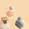 Dog Shower Brush Pet Dog Grooming Massage Bath Cleaning Brush with Shampoo Dispenser for Long Hair Dogs and Cats Shower