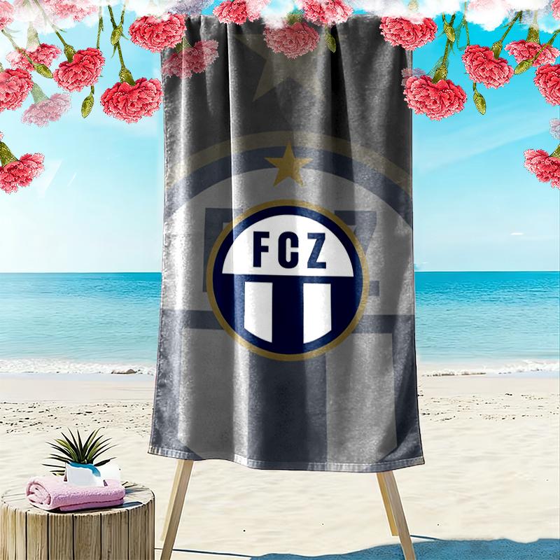 Fc Zrich Print Beach Towel, Large Soft Quick Dry Towel for Beach Camping Swimming