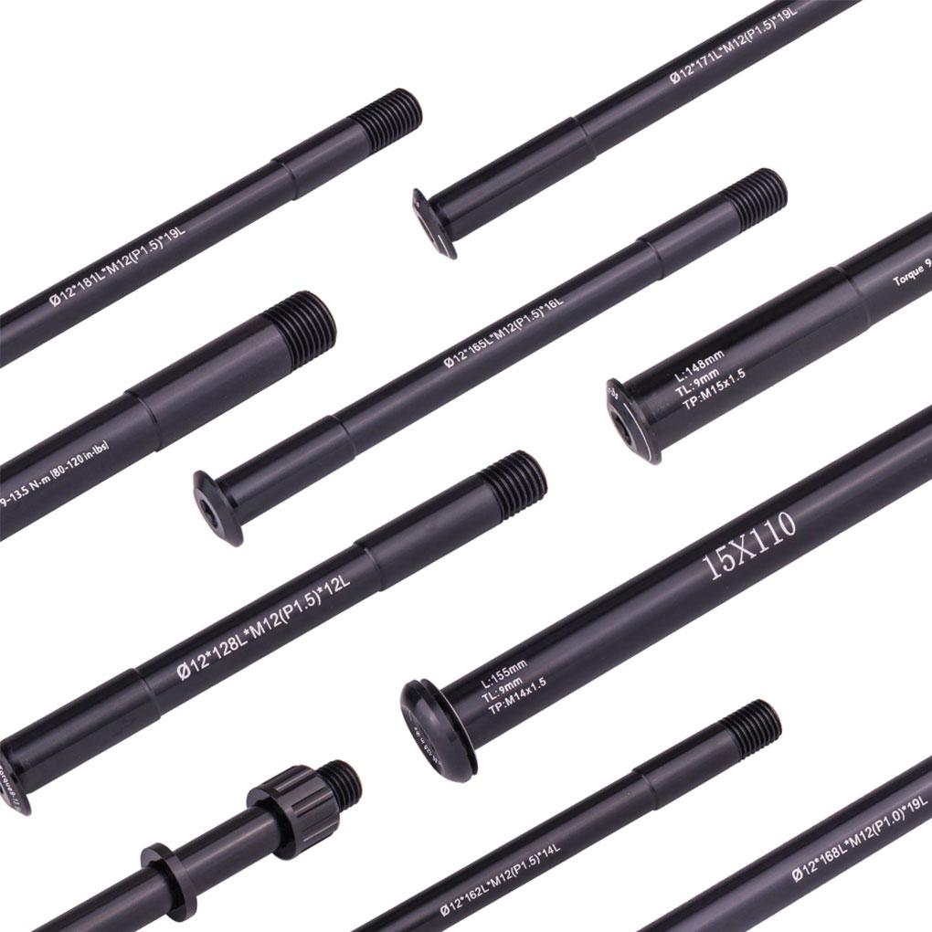 Mountain Bicycle Thru Axle Alloy Portable Front Rear Detachable Anti-rust Shaft Outdoor Sports Upgrading Wheel Hubs Part