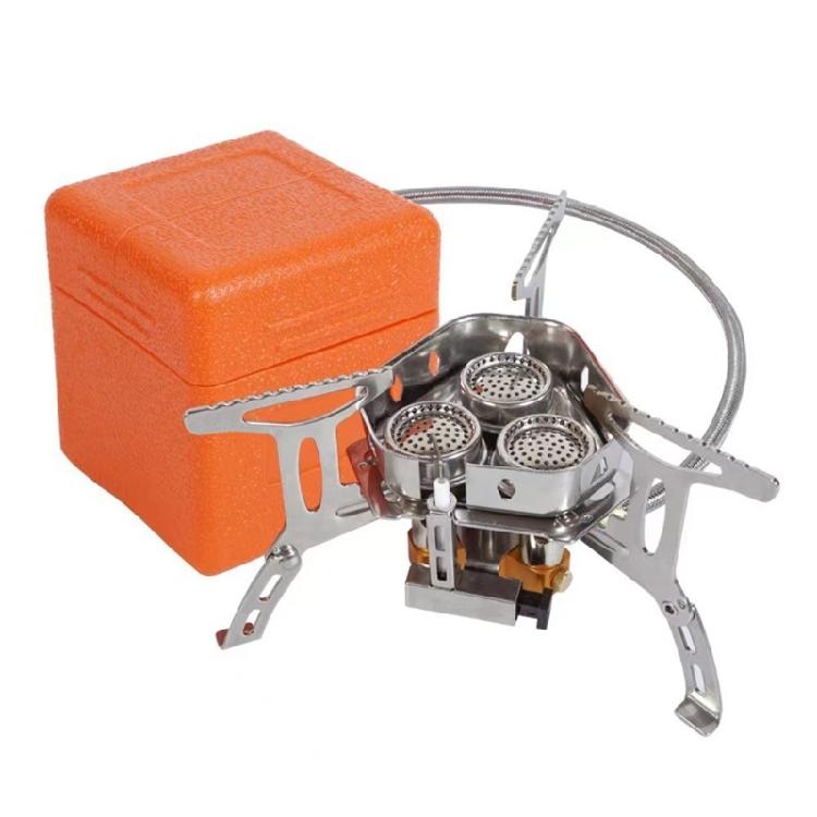 

Convenient Foldable Steel BBQ Grills Space Saving Gas Stove for Campers Backpackers & Outdoor Aficionado