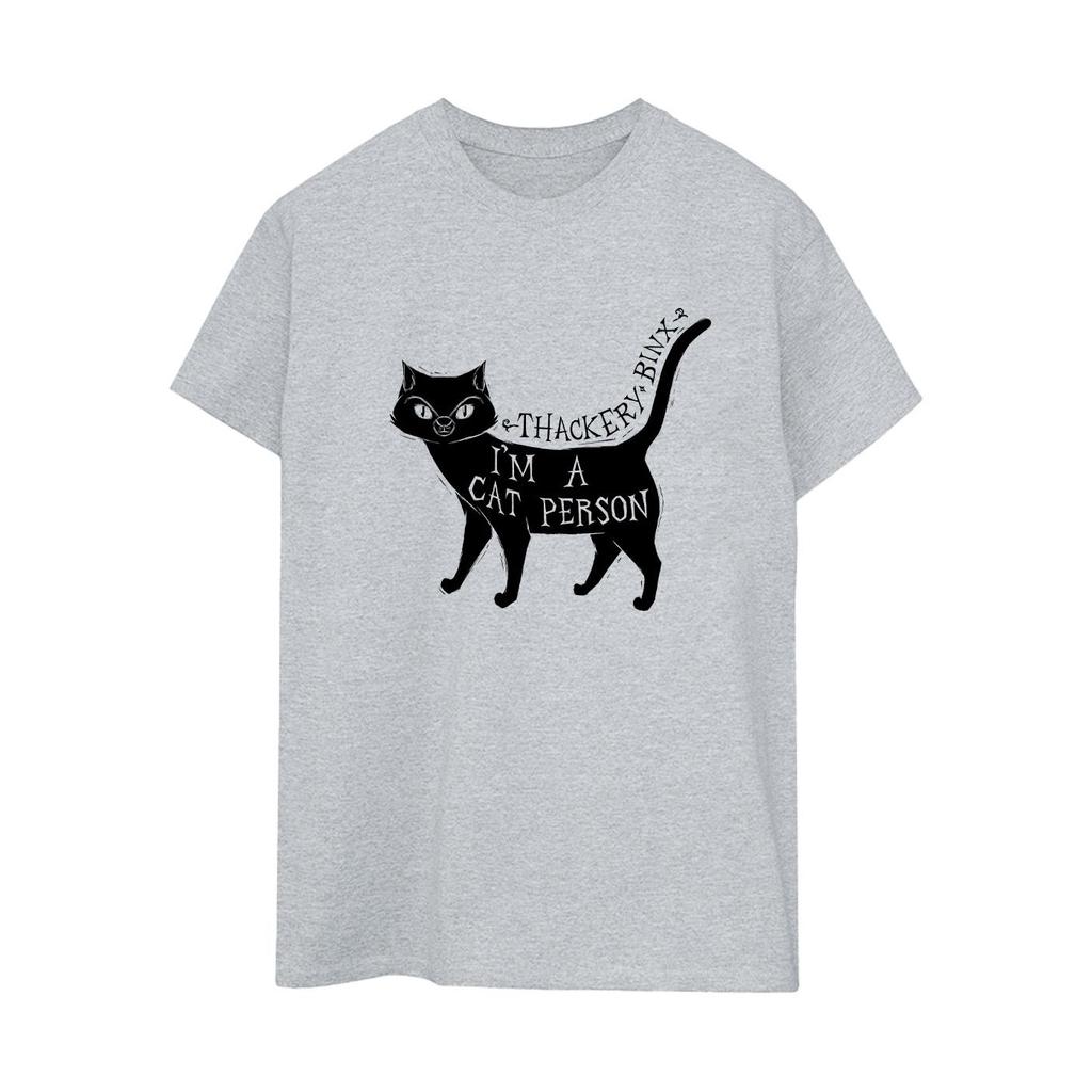 Disney Womens/Ladies Hocus Pocus A Cat Person Cotton Boyfriend T-Shirt