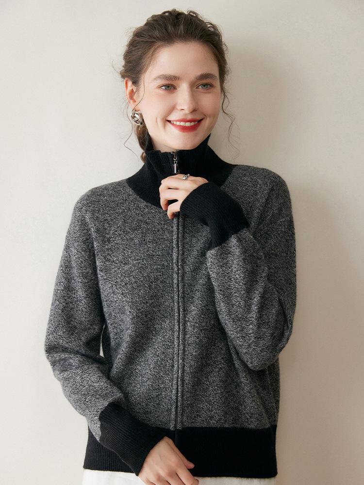 Women's Thick Cashmere Lapel Sweater - New Autumn/Winter Knitted Top
