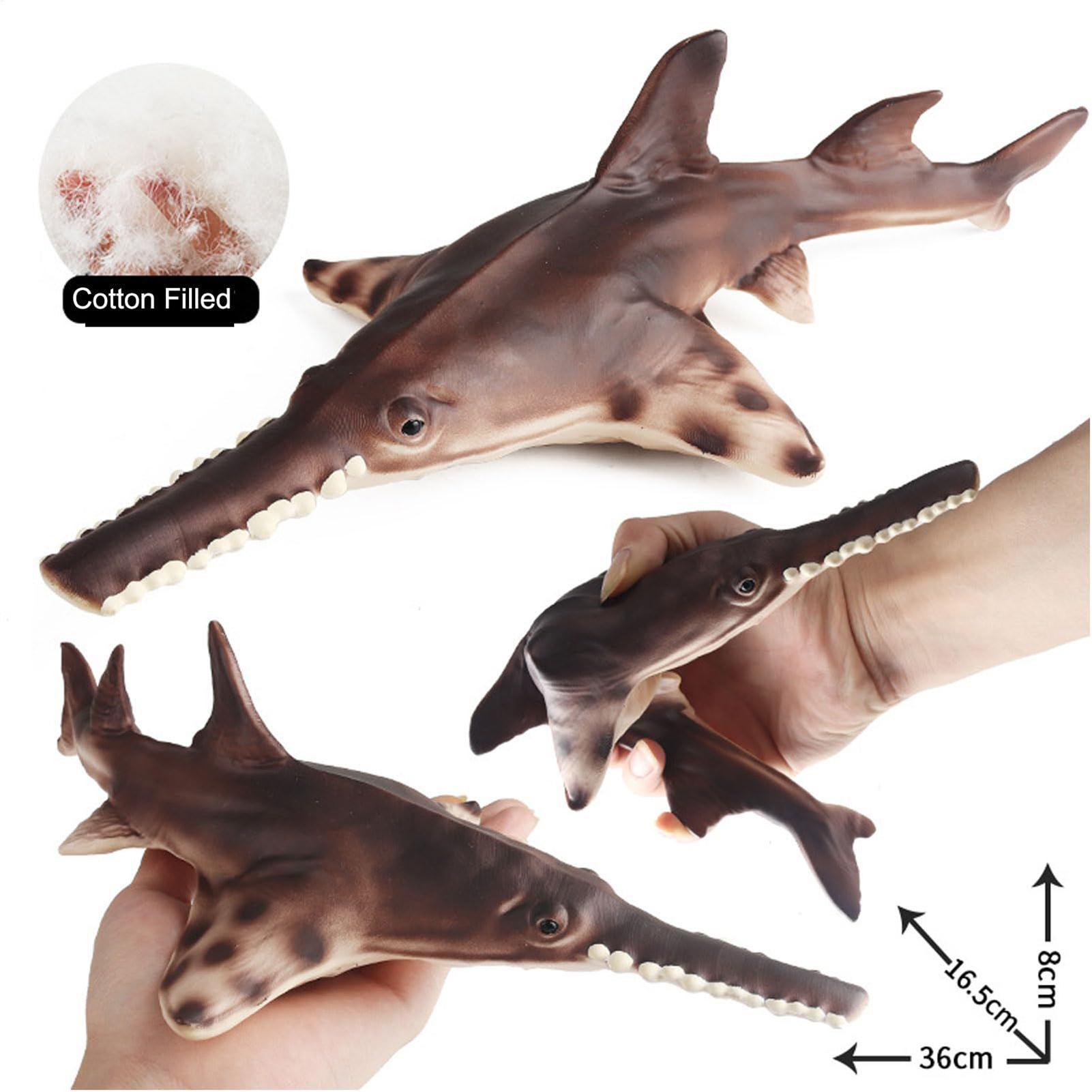 Sea Animals Figures Realistic Sawfish Table Model for Educational Play Sea Animals Statue Desktop Decoration for Rental CHINA