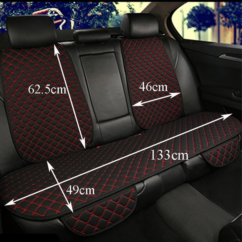 Flax Car Seat Cover Protector Universal Linen Front Rear Back Cushion Protect Pad Mat Backrest Accessories Interiors Truck