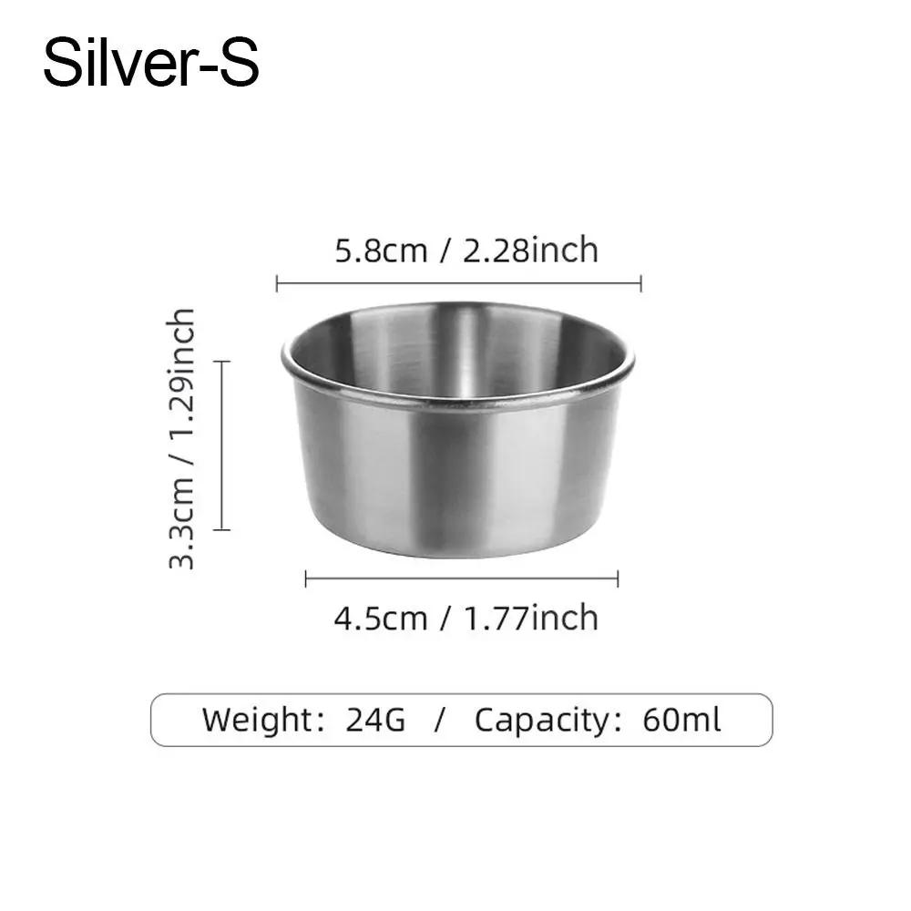 High-quality Stainless Steel Seasoning Dishes Condiment/Sauce Mustard/Salad/Tomato Sauce Sauce Dish Seasoning Plate