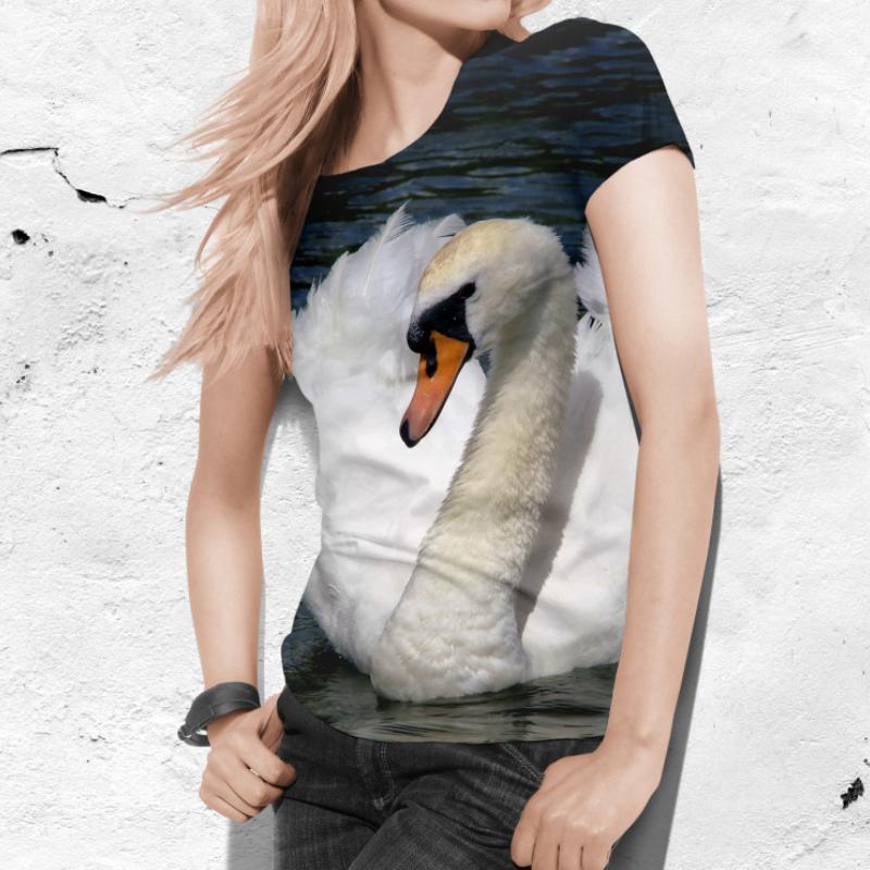 

Модная тенденция тонкая легкая женская футболка с коротким рукавом милые мультяшные животные цифровая 3D печать одежда для отдыха летняя универсальная XS