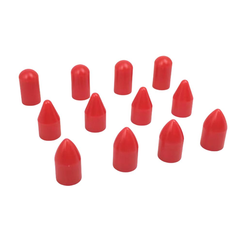 12Pcs Crowbars Caps Car Dent Removal Rod Tips Dent Remover Tool Replacement Heads for Hail Damage Removal Plastic Caps