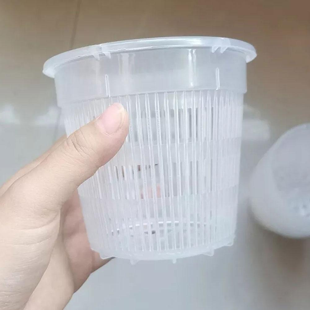 Mesh Pot Root Control Orchid Flower Breathable Growth Container Drainage Hole Orchid Pot With Root Garden Plastic Flower Pot