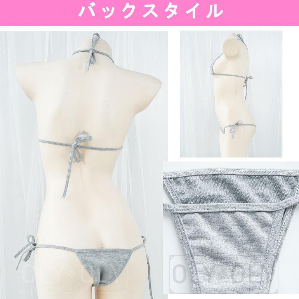 OLYOLY Striped Micro Plus Striped Thong Sexy Striped [3-Color Set] Panties, Extreme, Ultra-Small, Bikini, Size, Panties, Panties, Brazilian,