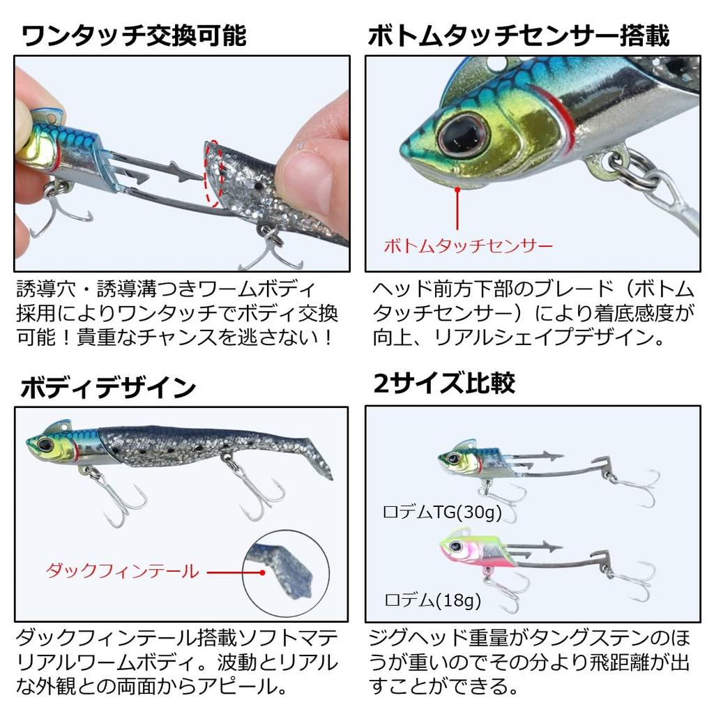 Daiwa Morethan Seabass Rodem TG30g Sardine