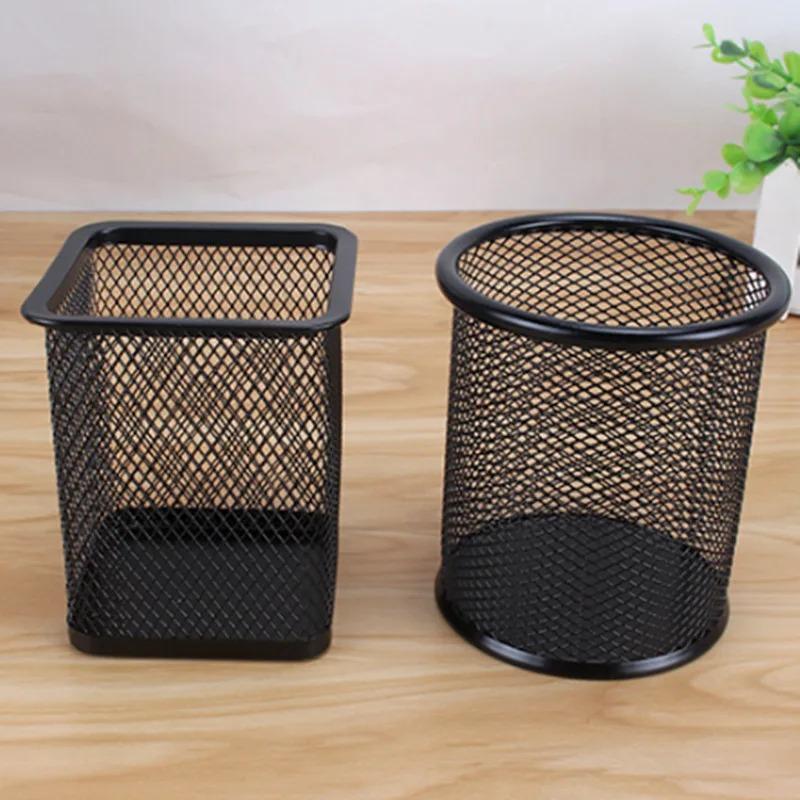 Pen Holder Office Desk Metal Mesh Pen Stand Pencil Stationery Organizer Stand Storage Pencil Cup Desk Supplies Pencil Holder