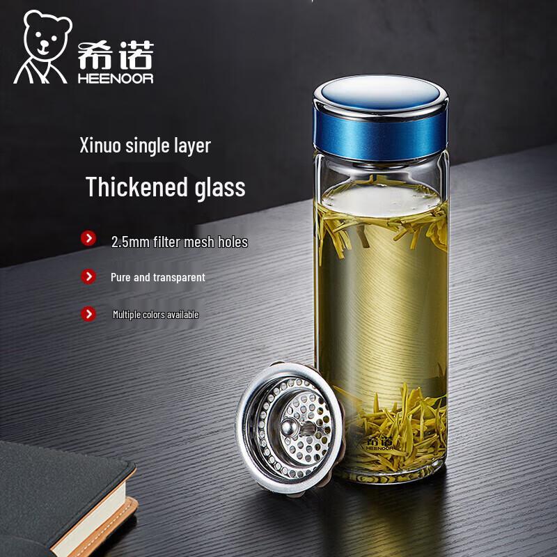 Xeno Single Layer Portable Glass Water Bottle