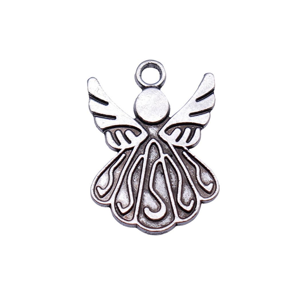 Angel Charms Alloy Fairy Pendants For Religious Holiday Jewelry Making