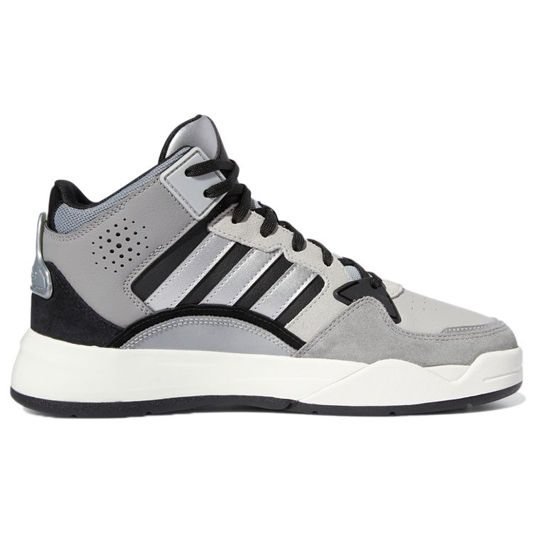Adidas Neo 5Th Quarter Durable Breathable Mid-Top Skate Shoes Women Skate Shoes Silver GW7009