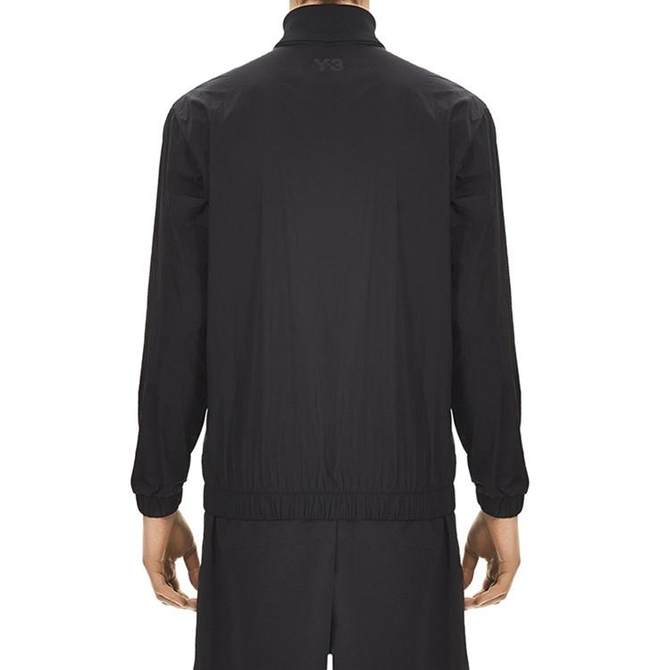 adidas Men's Y-3 TRVL Stretch Jacket Stand Collar Casual Zipper Long Sleeves Black FS3351