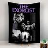 The Exorcist Horror Tapestry Wall Hanging, Classic Demon Movie Art, Spooky Wall Decor for Bedroom Man Cave
