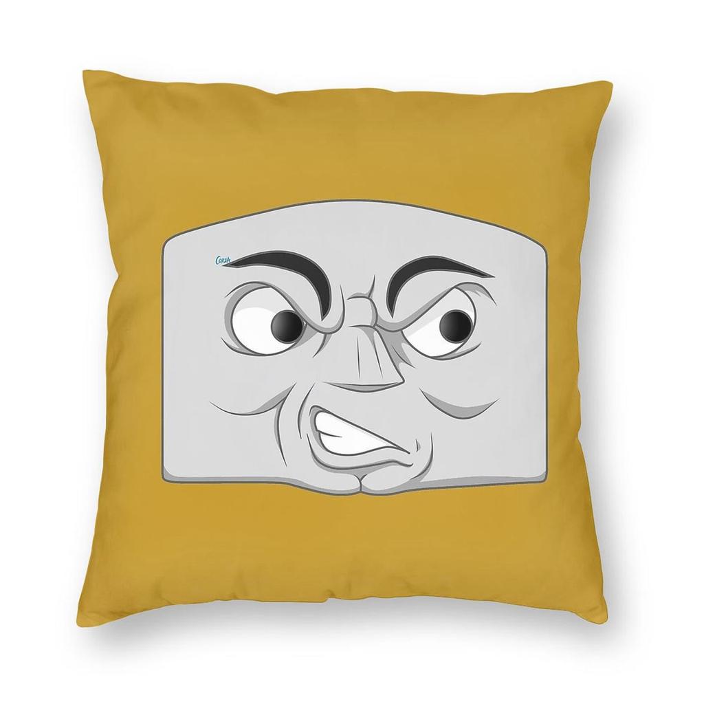 Diesel Angry Face Square Pillowcase Polyester Linen Velvet Creative Zip Decor Throw Pillow Case Room Cushion Cover x