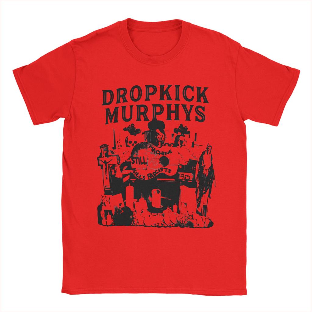 T-shirt Vintage Été Dropkick Murphys T-shirts Hipster T-shirt 100% Coton pour Hommes Y2K Rétro Ample Manches Courtes Hauts T-shirts