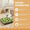 Interactive Cat Toy Puzzle Toys for Indoor Cats Felt Maze Box Kittern Toys Pet Cat Games Self Play Fun Exercise Hide Seek Moving Cat Toy for Bored Cat