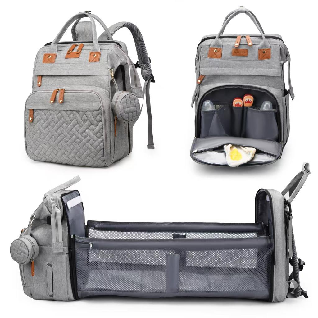 New Mommy Bag Hot Sale Maternal and Infant Bag Large Capacity Backpack Lightweight Going Out Baby Diaper Bag Mom Bag