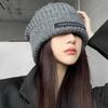 Hats Winter Men's and Women's Trendy Knitted Hats Big Head Circumference Wool Hats Warm Stacking Hats New Cold Hats Cotton Hats