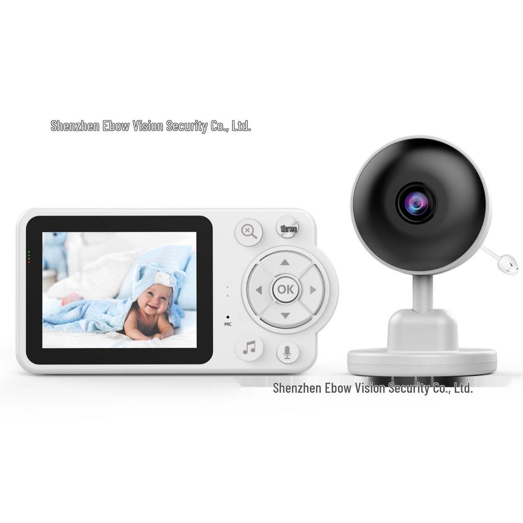 2.8" Wireless Baby Monitor with Cry Detection, Night Vision, Two-Way Talk, and Feeding Timer.