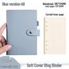 Minimalist A6 Soft Leather Ring Binder Planner Notebook