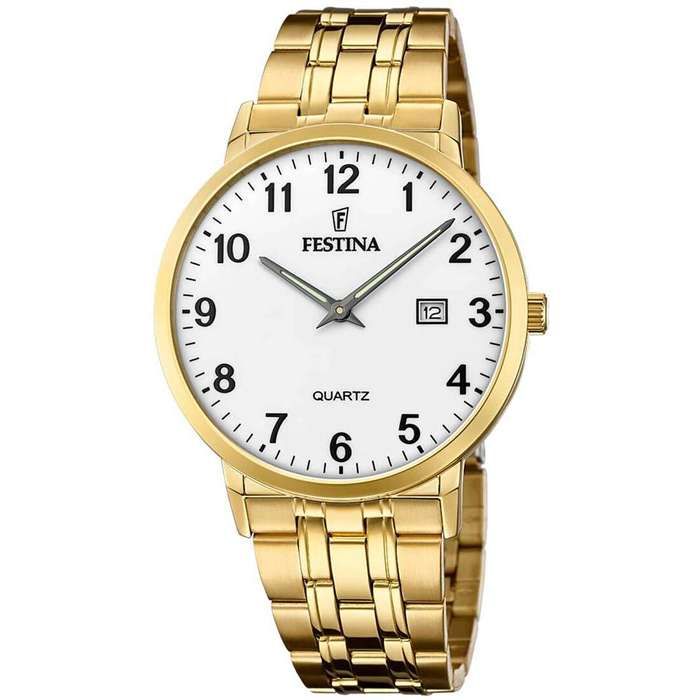 Watch - Festina - F20513-1 - Stainless Steel - 5 ATM Water Resistance - White Dial