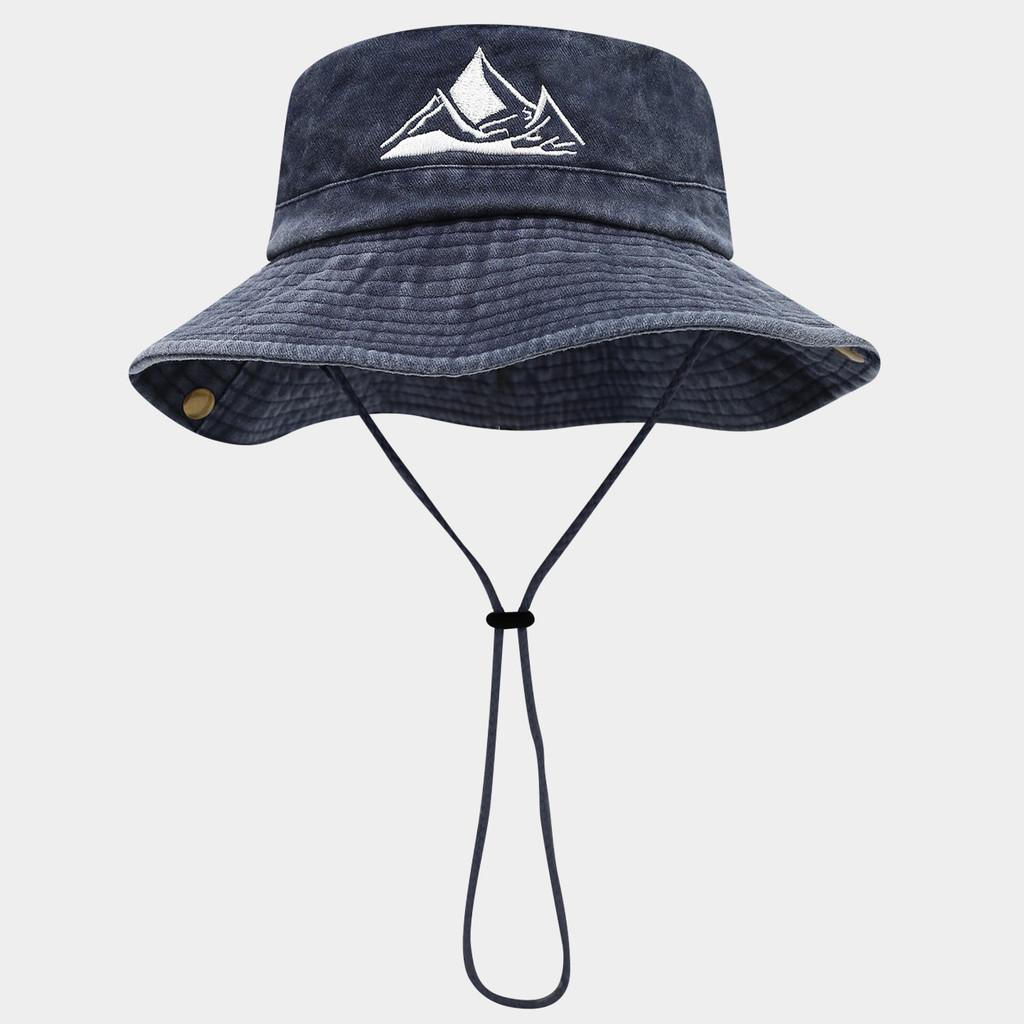 

Mountaineering Hat With Embroidered Peak Design For Outdoor Hiking And Sun Protection синій