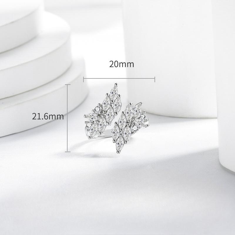 Silve Gorgeous Shiny Stone Zircom Ring For Women Engagement Wedding High Quality Fine Jewelry