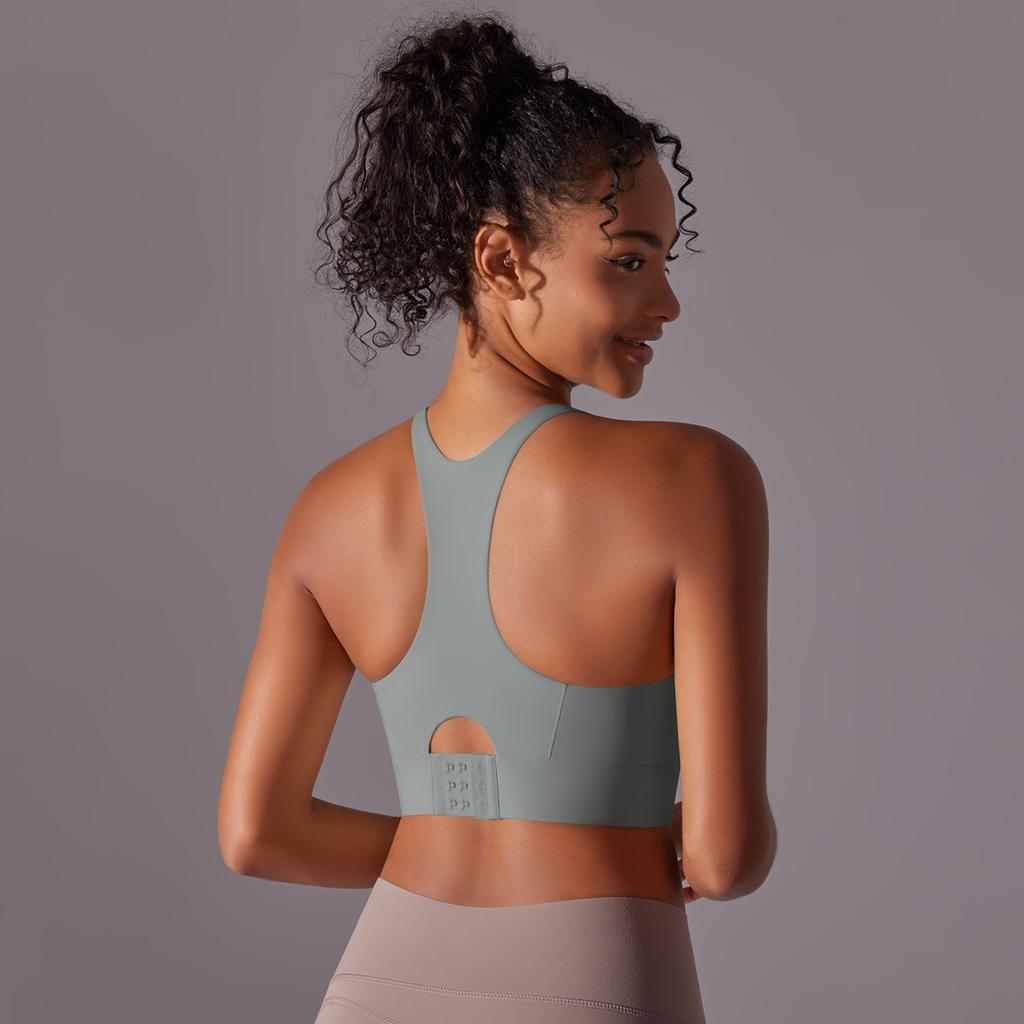 High Strength Sports Bra With Integrated Chest Cushion, Seamless Back Buckle, Yoga Vest, Shock-absorbing And Gathering, Beautiful Back Yoga Bra