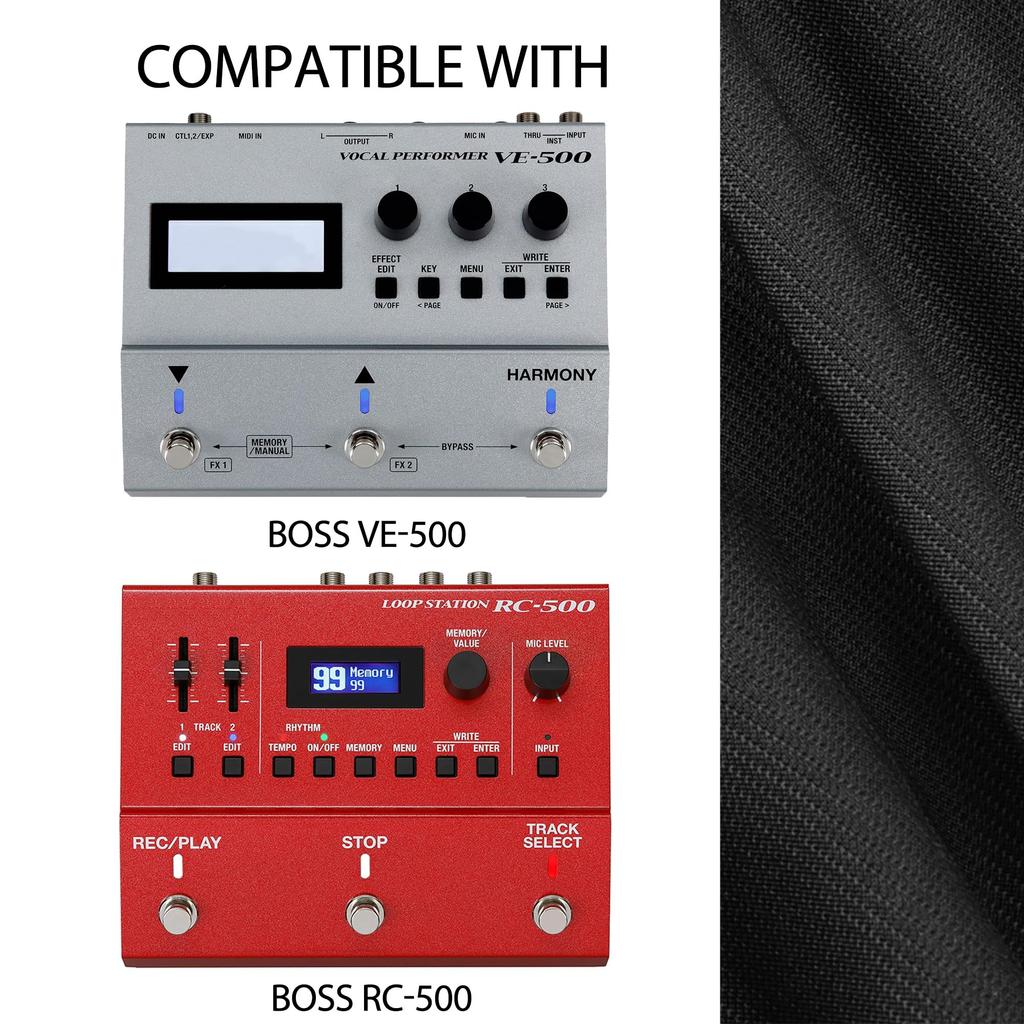 Musiin Vocal Performer Case for Boss Vocal Effects and Loop Station Comfortable Handle and Adjustable Shoulder Strap for and Portable Shockproof