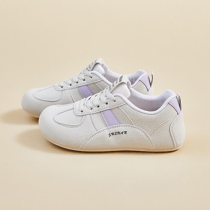

Women s Running Shoes 2026 Autumn New Outdoor Non Slip Fashion Lace Up Sneakers Lightweight Comfortable Soft Sole Casual Flats 35 світло-сірий колір