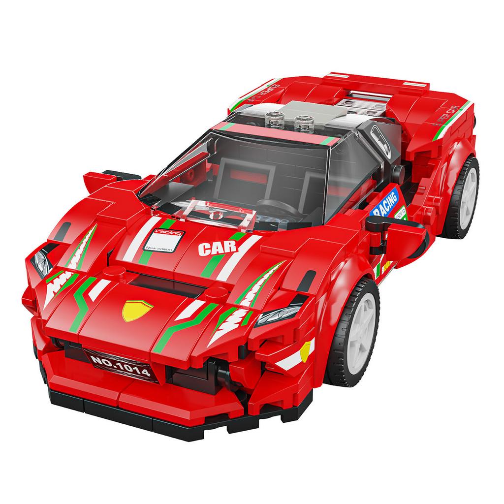 298PCS Building Blocks Toy Sports Car Model Cars Assembly Brick Sets Educational Toys Desktop Decoration Christmas Birthday Gift