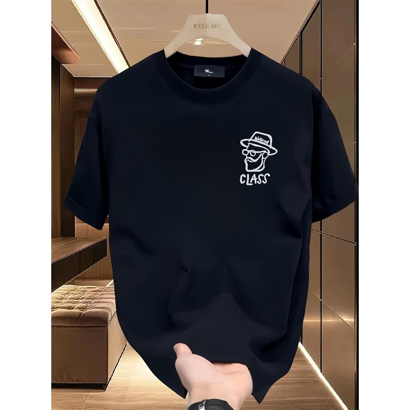 European size Fashion Brand Printed Short-sleeved T-shirt for Men in Summer Tops for Men ComfortableTee Tops for Men