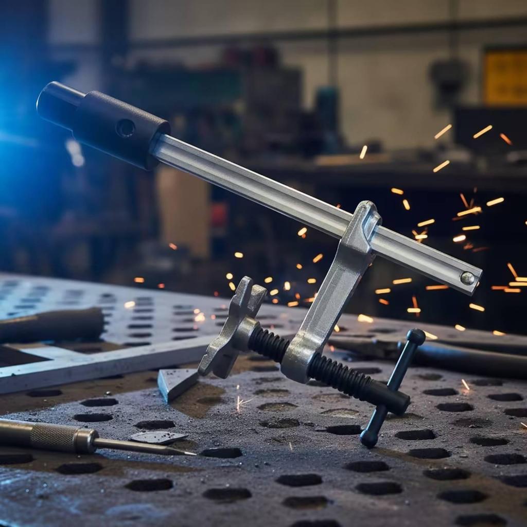 Tube Clamp with M28 Seat Adjustable V-Clamp Fixture Flexible for Welders