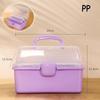 3-Tier Foldable Storage Box Children's Hair Accessories Organizer with Handles- Cute Jewelry Case Portable Medicine Cabinet