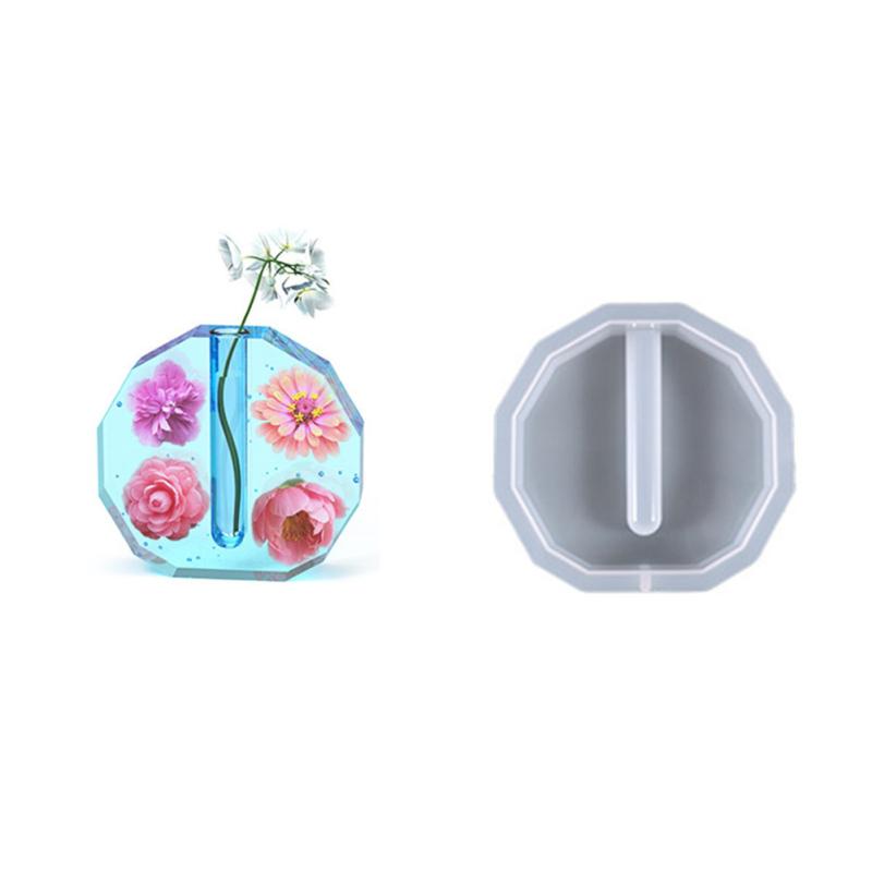 Silicone Mold Resin Casting Mold With Test Tubes For Hydroponic/flowers Home Office Desktop