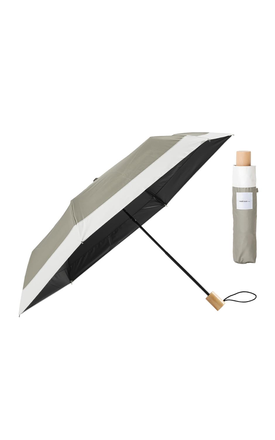 

Серо-бежевый x Белый Складной Идеально подходит для дождя или солнца 55 см Идеально подходит для дождливой Супер серый и белый [matti totti++] 9. Женский зонт от солнца, Блеск, 100%