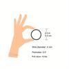 50/100pcs 3MM Black Small Hair Ties Elastic Hair Ties Ring Ponytail Holders for DIY Women Man Thick Curly Headband Accessories