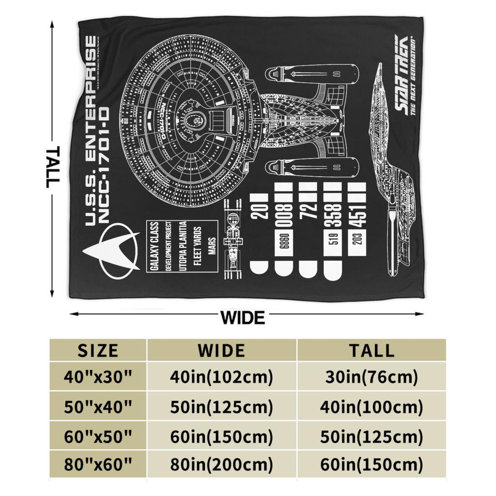 s-Stars t-Treks Blankets Flannel All-season Portable Warm Throw Blankets for Bedding Office Sofa Chair Quilt for Enterprise Fans