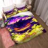 3D Cartoon Gengar 3-Piece Bedding Set — Includes Duvet Cover and Pillowcases. Ideal for Bedroom Decor and Children's Gifts; Suit