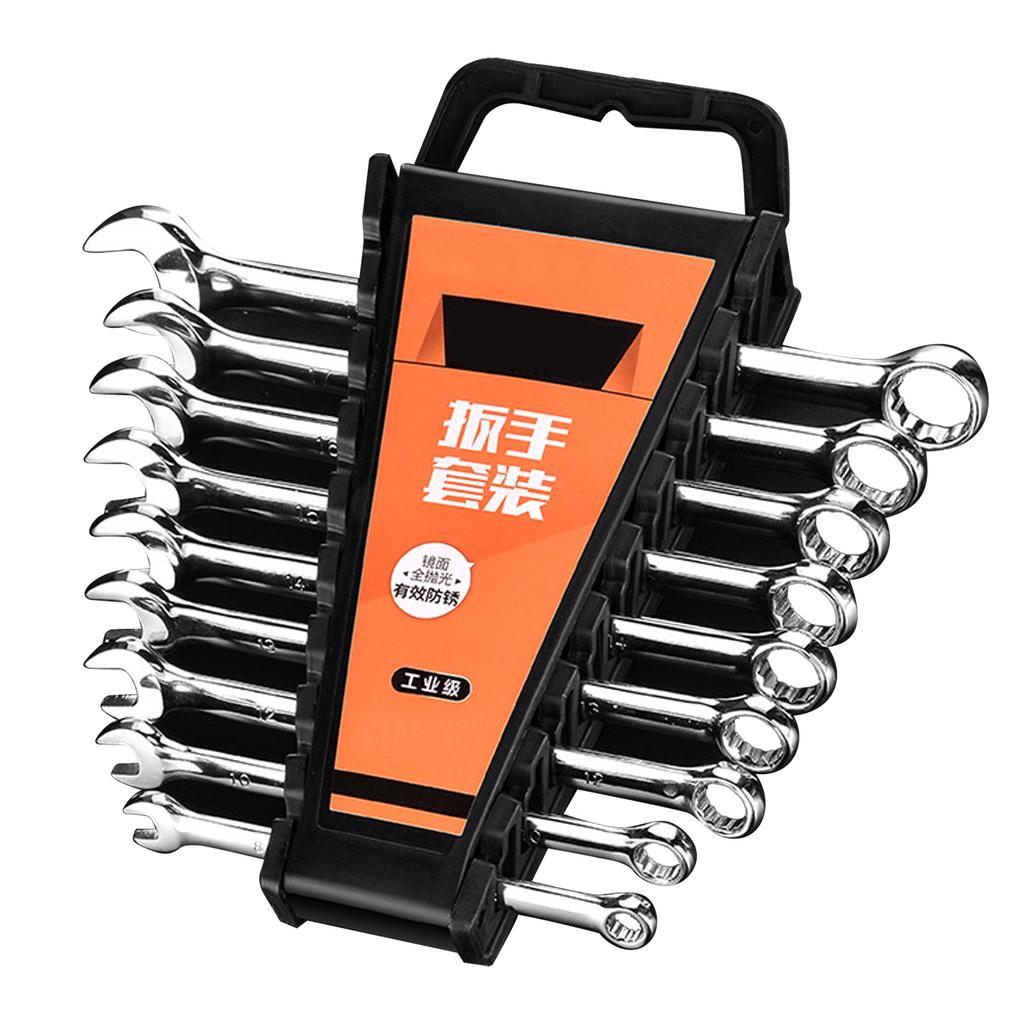 Ratchet Wrench Set CRV 2 Use Wrenches Auto Repair Hand Tool 8‑19mm Opening Ratchet Wrench Set Ratchet Wrenches Wrench Set