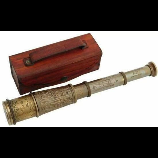 

Морской телескоп Морской пиратский подзорная труба с кожаным футляром Пиратский подзорная труба