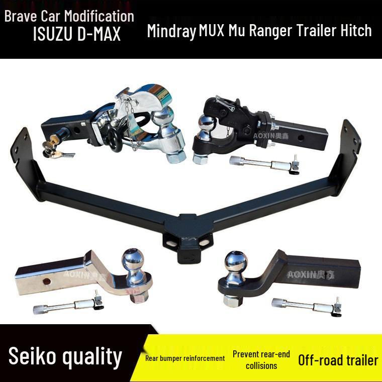 Compatible Trailer Hitch for Isuzu DMAX RuiMai, Suitable for Lingtuo MUX, Mux Ranger, Rogue Bumper with Towing Hook.