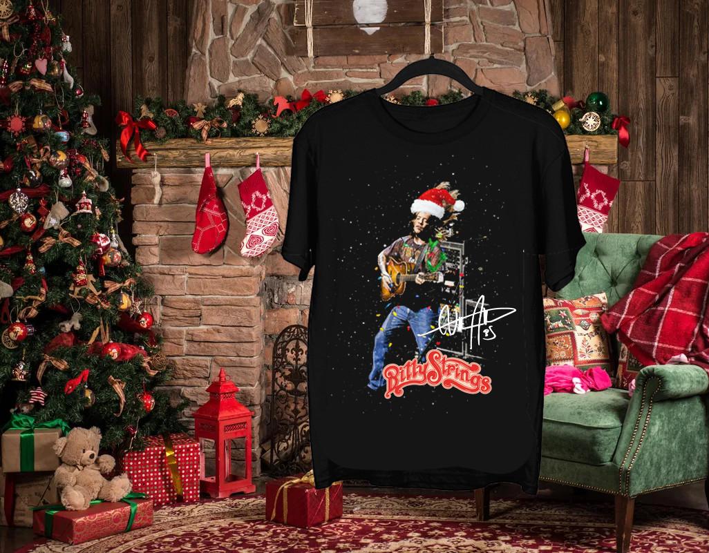 Billy Strings Merry Christmas Signature T-shirt Cotton Tee S-5Xl TU275 XXXL