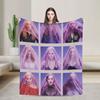 M-Madonna Confessions II Zanger Flanellen Plaid Deken Dekens voor Bank Slaapkamer Lichtgewicht Dunne Pluche Dunne Dekbed